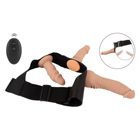 You2Toys - strap-on dildo set - naturfärg