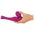 SMILE - massagevibrator wand - uppladdningsbar - rosa