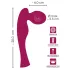 SMILE - massagevibrator wand - uppladdningsbar - rosa