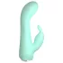 Cuties Mini 4 - uppladdningsbar klitorisvibrator med kaninöron (grön)