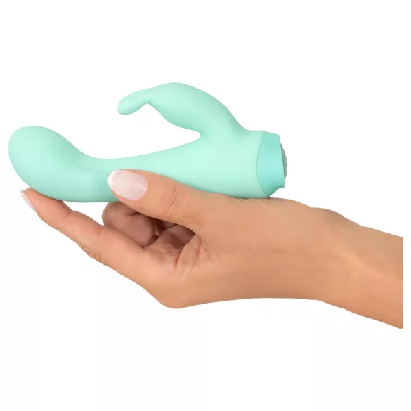 Cuties Mini 4 - uppladdningsbar klitorisvibrator med kaninöron (grön)