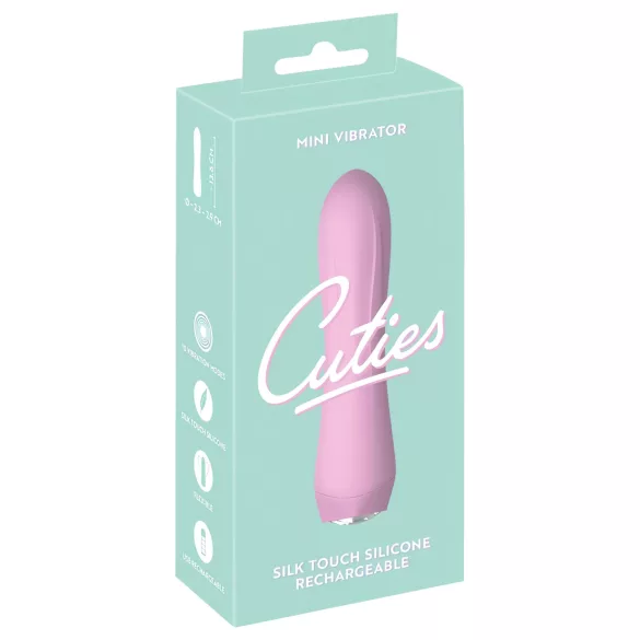Cuties - minivibrator - uppladdningsbar, vattentät - rosa