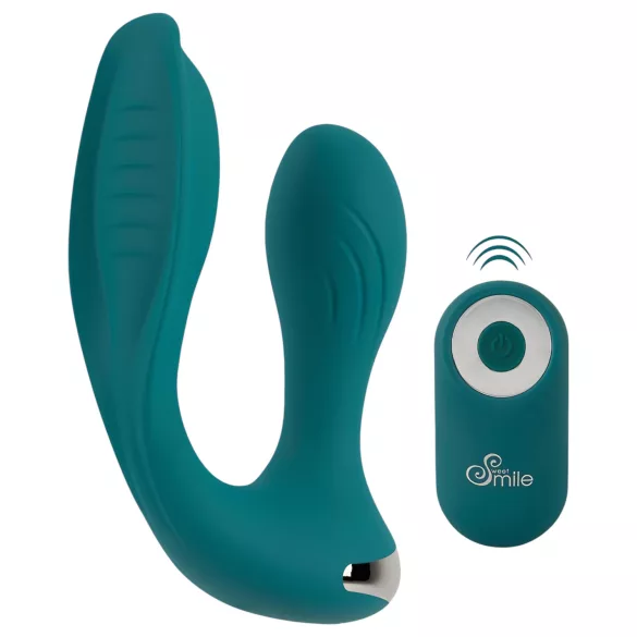 SMILE Hands-free - bärbar, insättbar vibrator (turkos)