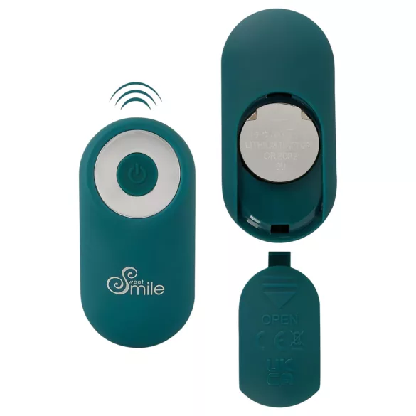 SMILE Hands-free - bärbar, insättbar vibrator (turkos)