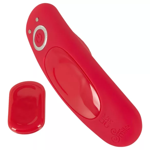 Smile - fjärrstyrd knipkulor vibrator trådlös uppladdningsbar röd