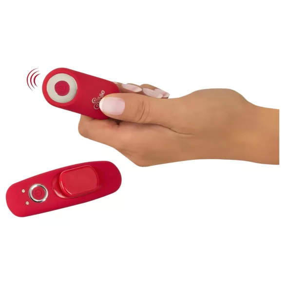Smile - fjärrstyrd knipkulor vibrator trådlös uppladdningsbar röd