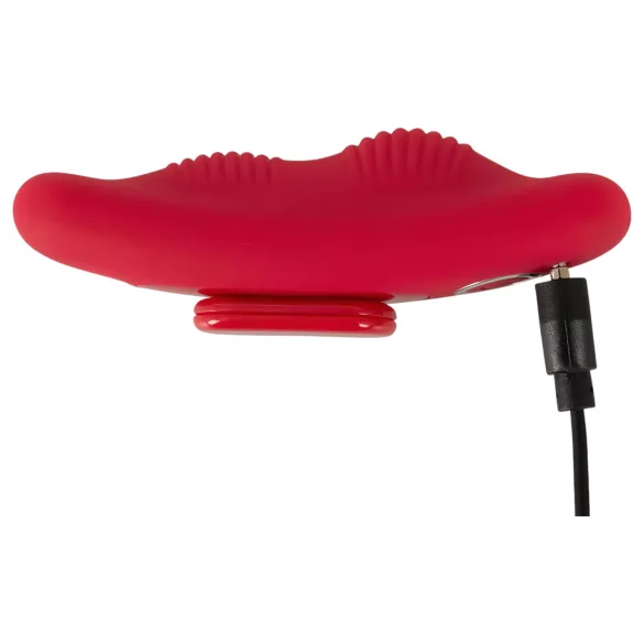 Smile - fjärrstyrd knipkulor vibrator trådlös uppladdningsbar röd