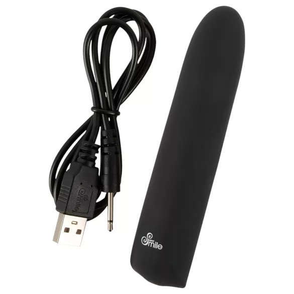 Smile - uppladdningsbar minivibrator - vattentät - svart