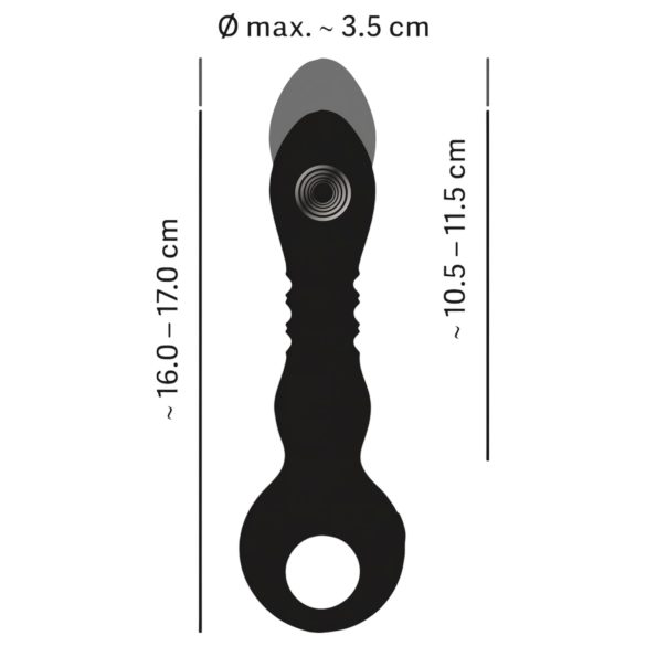 Eternal - kraftfull vibrator med stötfunktion (svart)
