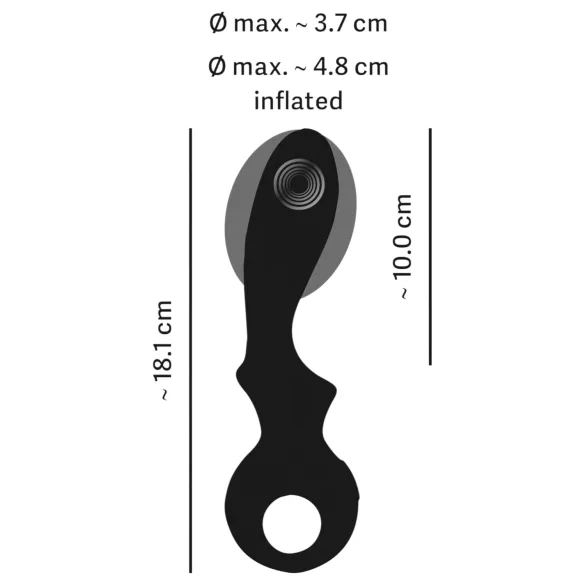 Eternal - Uppblåsbar G-punktvibrator (svart)