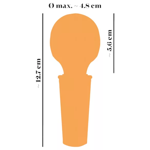 You2Toys - mini wand vibrator - uppladdningsbar - gul