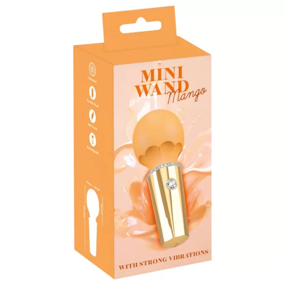 You2Toys - mini wand vibrator - uppladdningsbar - gul
