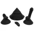 The Cowgirl Cone - appstyrd premium-sexmaskin - med 2 utbytbara tillbehör, 20 vibrationslägen (svart)