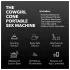 The Cowgirl Cone - appstyrd premium-sexmaskin - med 2 utbytbara tillbehör, 20 vibrationslägen (svart)