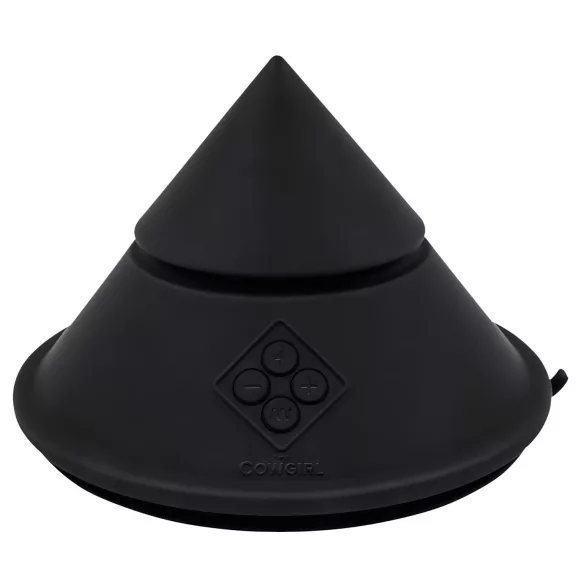 The Cowgirl Cone - appstyrd premium-sexmaskin - med 2 utbytbara tillbehör, 20 vibrationslägen (svart)