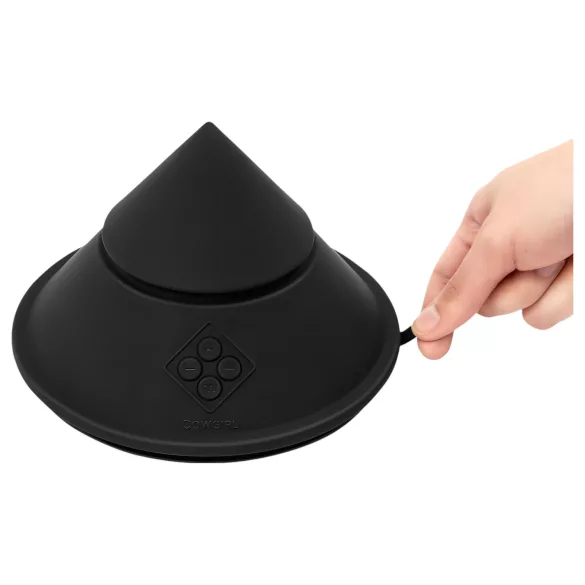 The Cowgirl Cone - appstyrd premium-sexmaskin - med 2 utbytbara tillbehör, 20 vibrationslägen (svart)