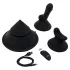 The Cowgirl Cone - appstyrd premium-sexmaskin - med 2 utbytbara tillbehör, 20 vibrationslägen (svart)
