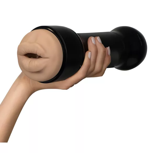Kiiroo - masturbator med sugfunktion - Victoria June mun - svart