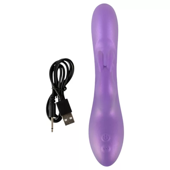 Smile - rabbitvibrator med klitorisstimulator - lila