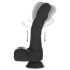 Naked Addiction - snurrande, stötande svart realistisk vibrator