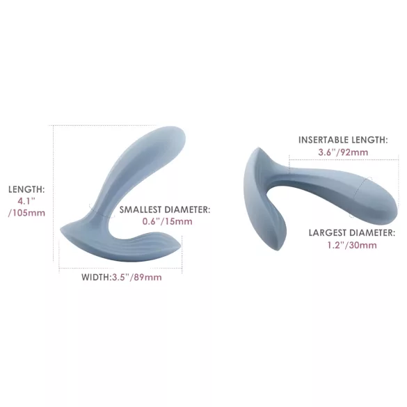Svakom Erica - bärbar vibrator - fjärrstyrd - blå