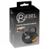Rebel - vibrerande penisring och pungvibrator - svart
