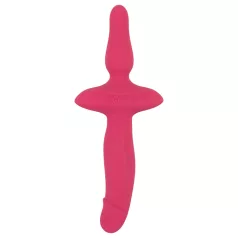 Couples Choice - vibrator och analplugg 2-i-1 - silikon rosa