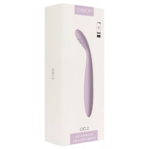 Svakom Cici 2 - G-punkt vibrator - smart funktion - lila