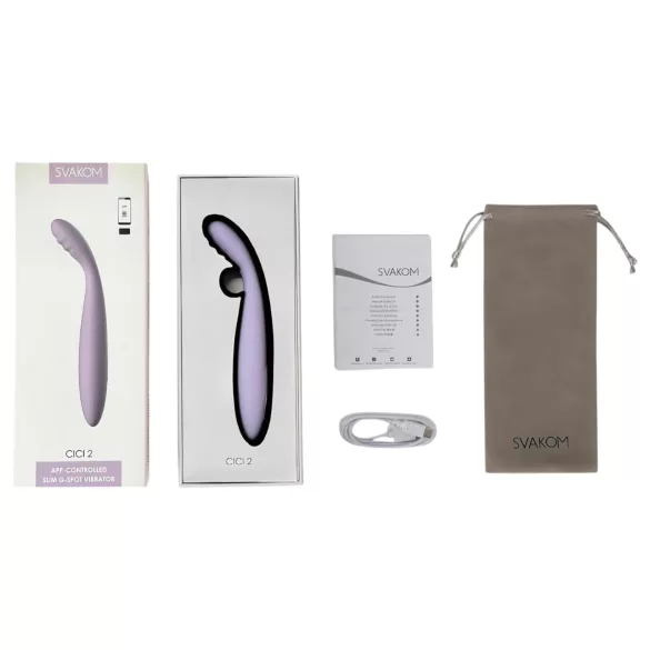 Svakom Cici 2 - G-punkt vibrator - smart funktion - lila