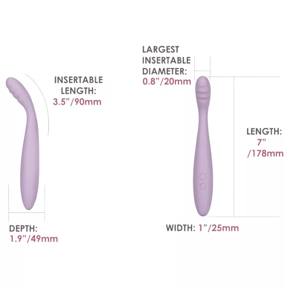 Svakom Cici 2 - G-punkt vibrator - smart funktion - lila