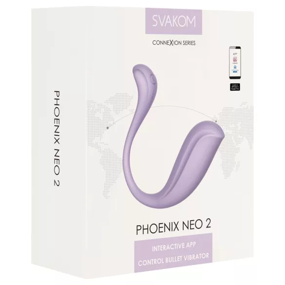 Svakom - vibratorägg med appstyrning - lila