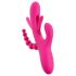 SMILE - Trippelarmad vibrator med tungfunktion (rosa)
