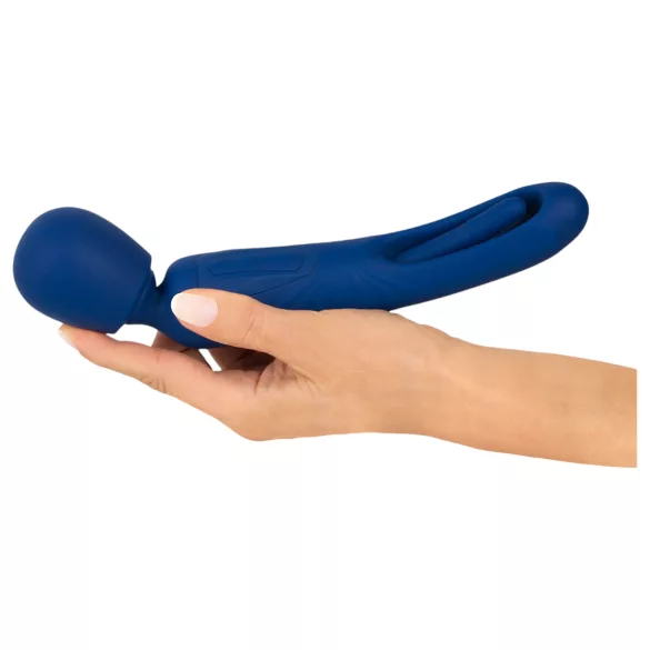 Smile - 2-i-1 tungmassager‑vibrator (blå)