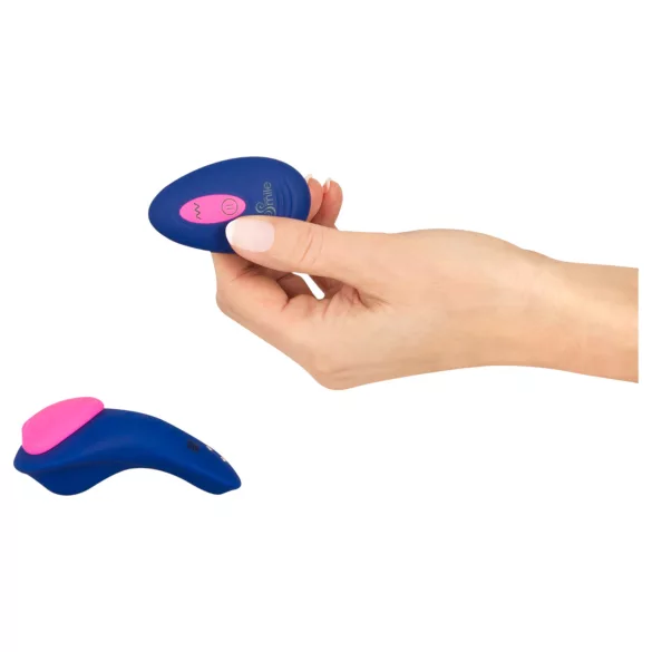 Smile - fjärrstyrd trosvibrator - blå