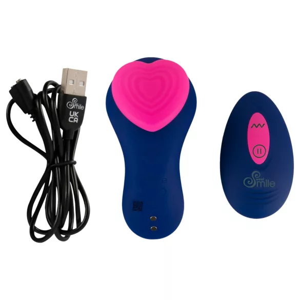 Smile - fjärrstyrd trosvibrator - blå