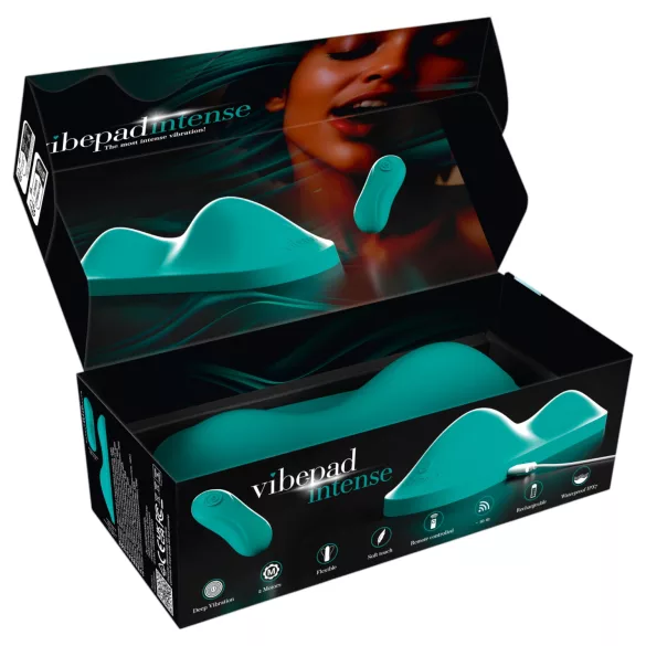 Vibepad Intense - klitorisstimulerande kudde vibrator (turkos)