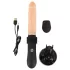 You2Toys - sexmaskin med vibrator - fjärrstyrd - naturfärgad