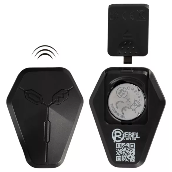 Rebel - prostata vibrator med stötfunktion - svart