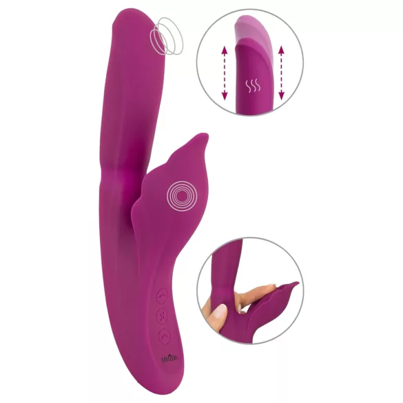 Javida - G-punkt och klitorisstimulator vibrator 4-i-1 lila