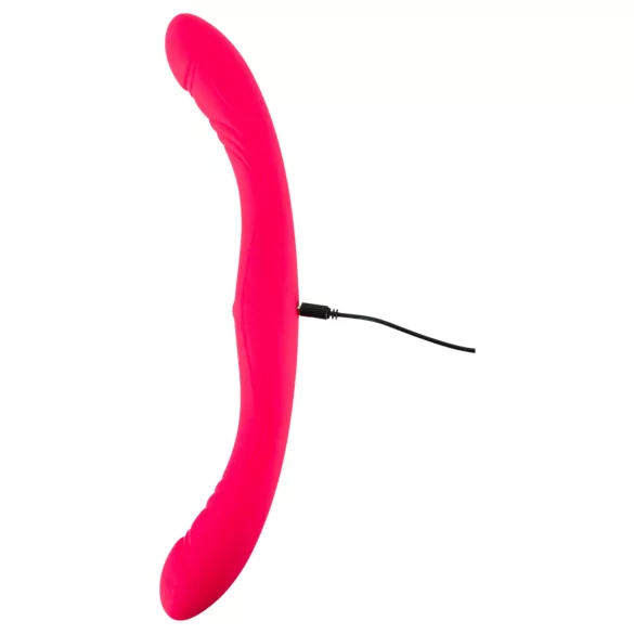 Couples Choice - dubbeländad vibrator - silikon - rosa
