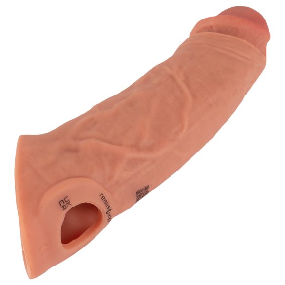 Realistixxx - vibratorpenishölje med fjärrkontroll - naturfärg - 20cm