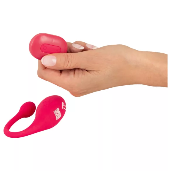Beau Coeur Coral - vibrerande ägg med fjärrkontroll (rosa)