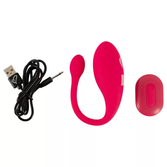 Beau Coeur Coral - vibrerande ägg med fjärrkontroll (rosa)