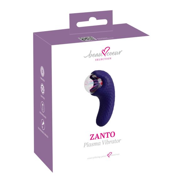 Beau Coeur Zanto - vibrator med plasteffekt - blå