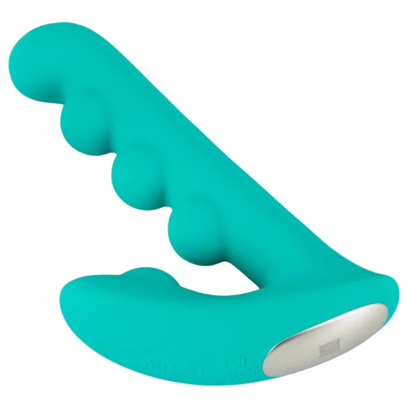 Beau Coeur Sylora - pärlbesatt 2-i-1 vibrator (grön)