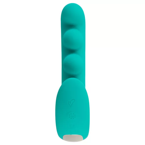 Beau Coeur Sylora - pärlbesatt 2-i-1 vibrator (grön)