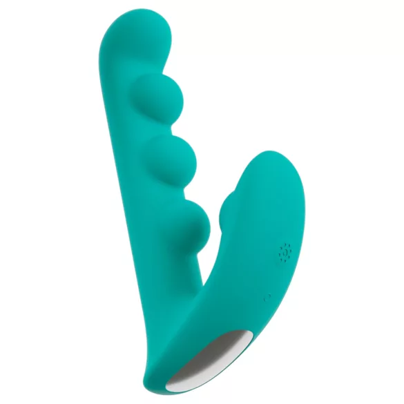 Beau Coeur Sylora - pärlbesatt 2-i-1 vibrator (grön)