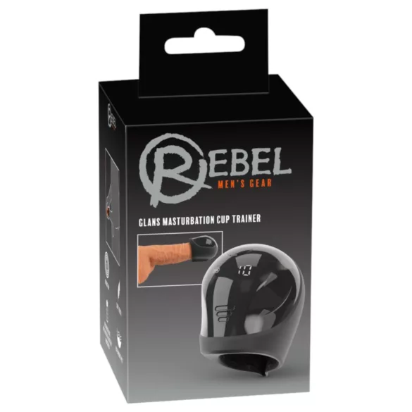 Rebel - vattentät ollonvibrator - svart