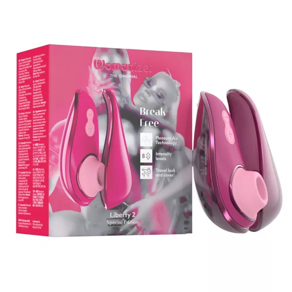 Womanizer Liberty 2 Iggy Azalea - lufttryck vibrator för klitoris - rosa
