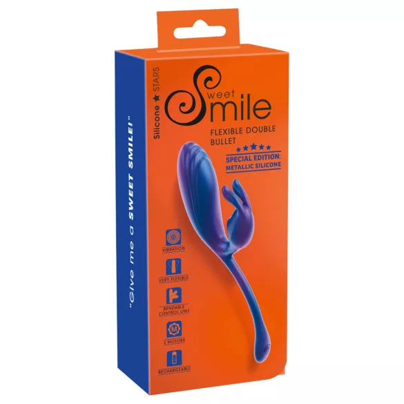 Smile - G-punkts- och klitorisstimulator vibrator - blå